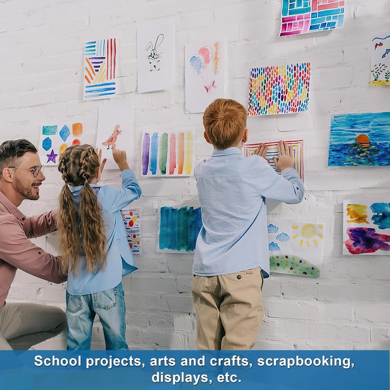 rookea 80Pcs Poster Board White Poster Paper Bulk 11" x 14", 250Gsm Thickness Vision Boards Smart Poster Board for School Arts Craft Projects Presentations Drawing Scrapbooking Blank Graphic Display - Image 5